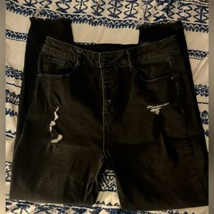 RISEN black skinny jeans